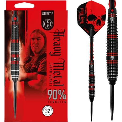 Harrows - Harrows Ryan Searle Darts - Steel Tip - 90% - Heavy Metal