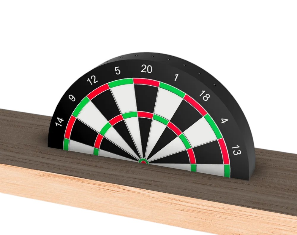 Dart Standaard als half dartbord